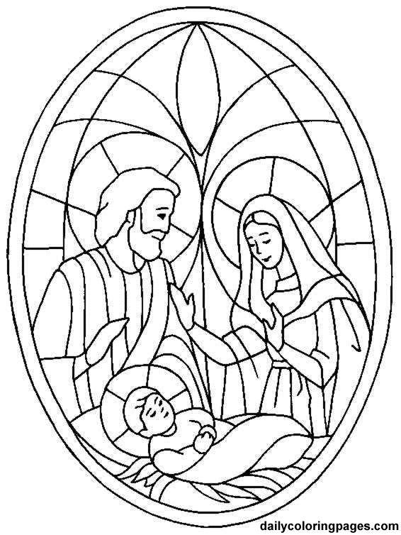 566x754 Nativity Printables Images Blessed Moth On Santa Claus Line - Nativity Line Drawing
