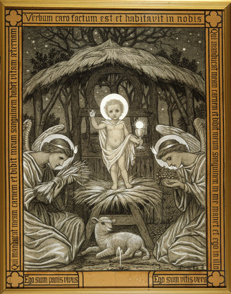 336x428 Nativity Scene' - Nativity Scene Drawing