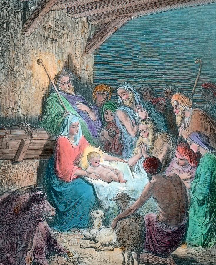 734x900 Nativity Scene Drawing - Nativity Scene Drawing
