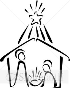 236x298 Huge Collection Of 'nativity Line Drawing' Download More Than - Nativity Scene Line Drawing