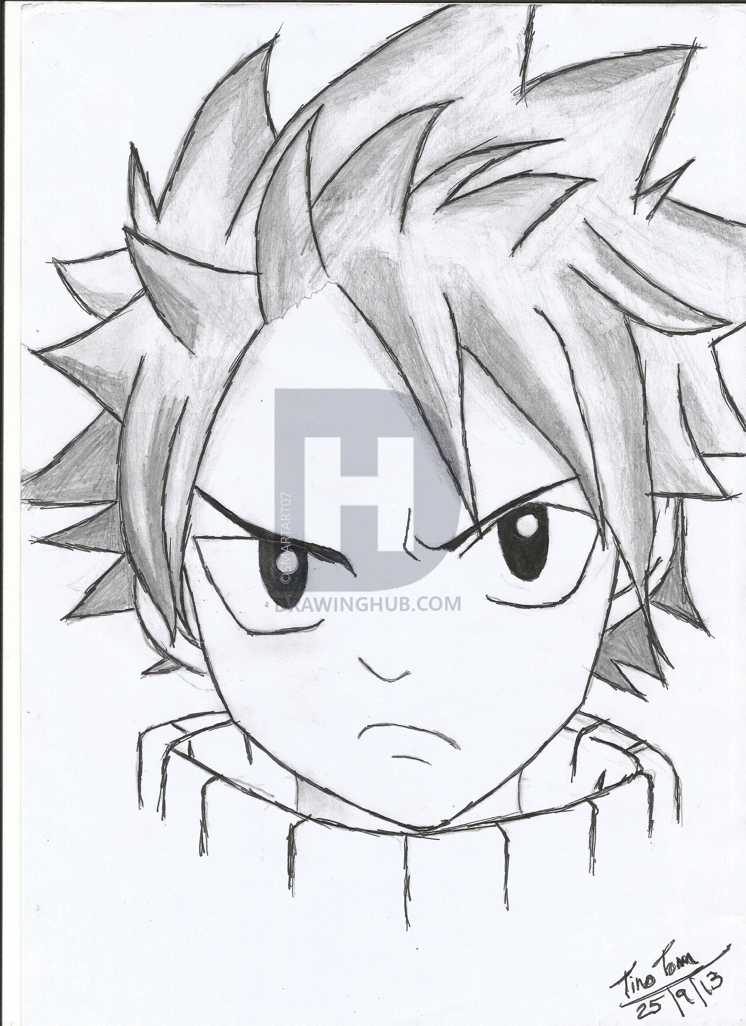 2550x3507 Natsu Dragneel Drawing - Natsu Drawing