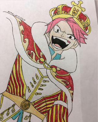 320x398 a drawing i did recently of king natsu dragneel it's a request - Natsu Drawing