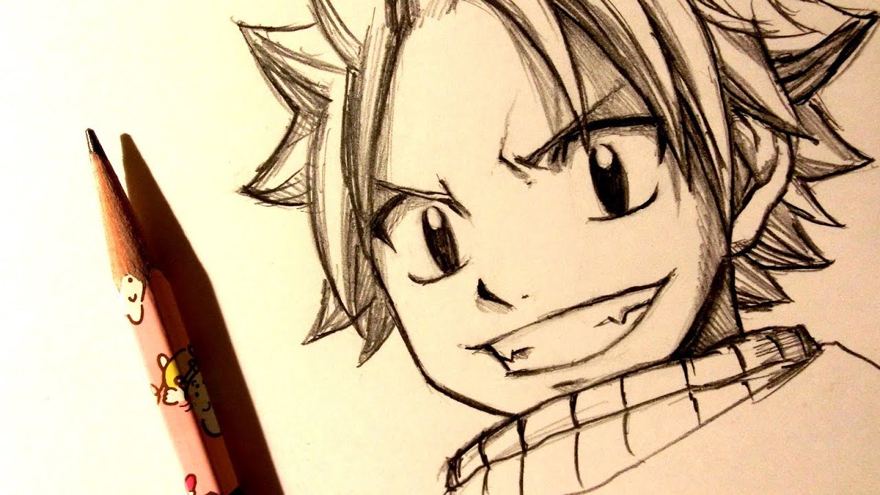 1280x720 asmr pencil drawing natsu dragneel - Natsu Drawing