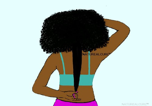 500x351 afro art drawings hair art weaheartit google images - Natural Hair Art Drawing