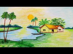 236x177 how to draw a scenery of the natural environment to be lost step - Natural Scenery Drawing
