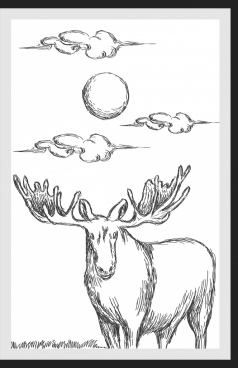 238x368 Save Nature Drawing Free Vector Download - Nature Drawing