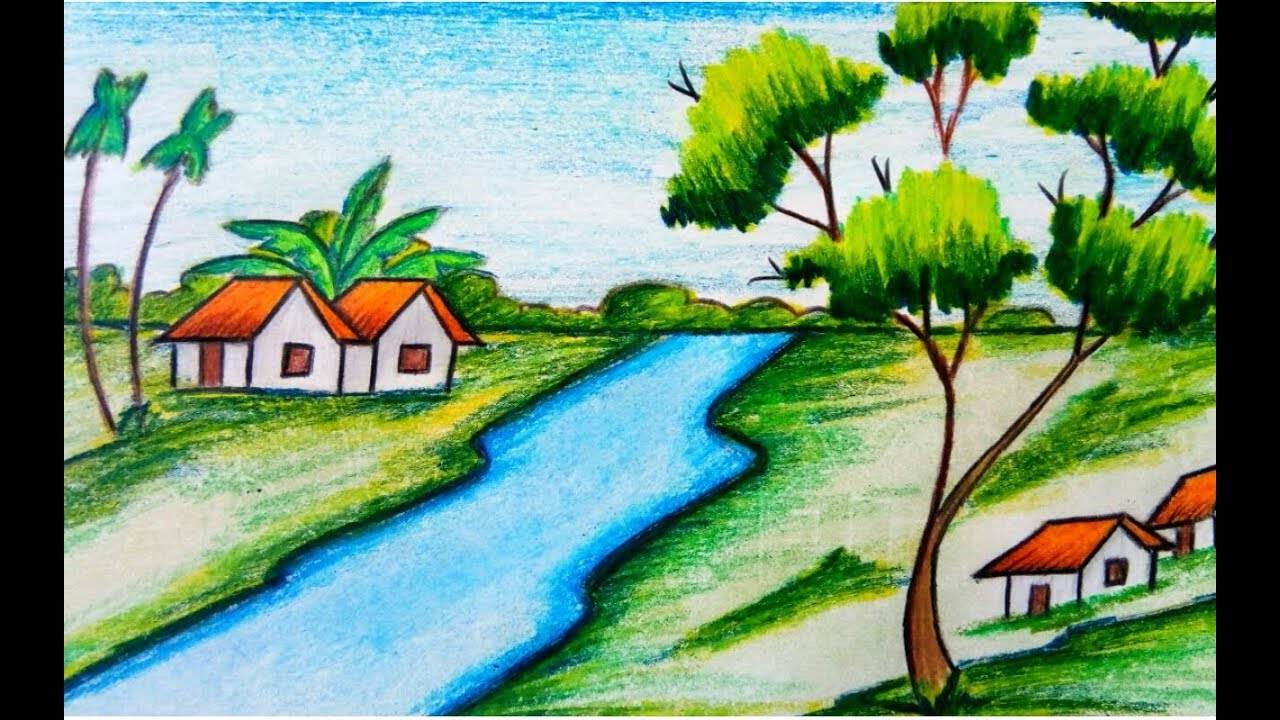 Nature Drawing For Kids Easy Using basic lines helps to