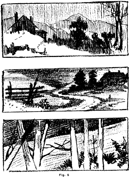 443x609 how to draw from nature with easy to follow drawing techniques - Nature Line Drawing