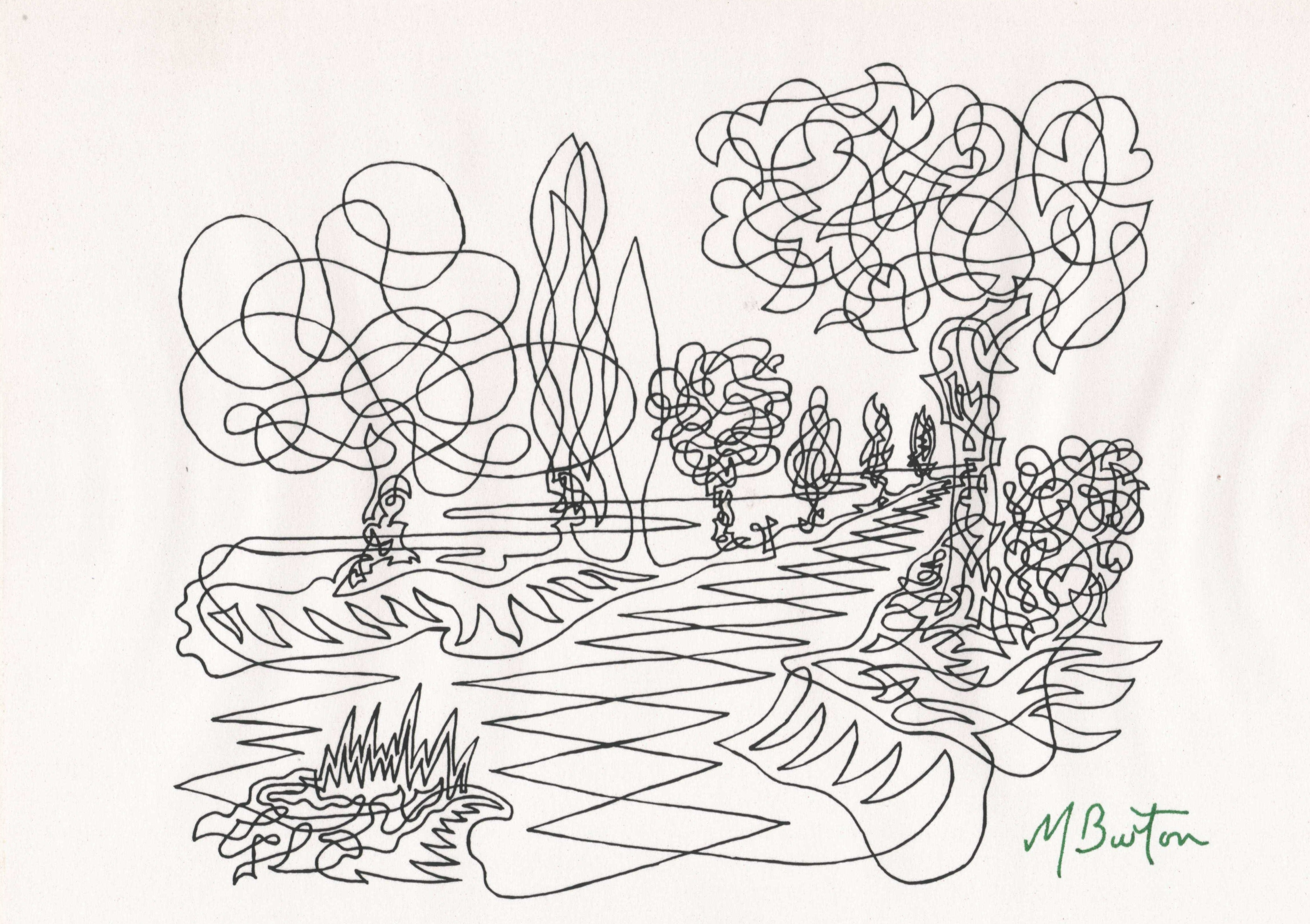 Nature Line Drawing at Explore collection of