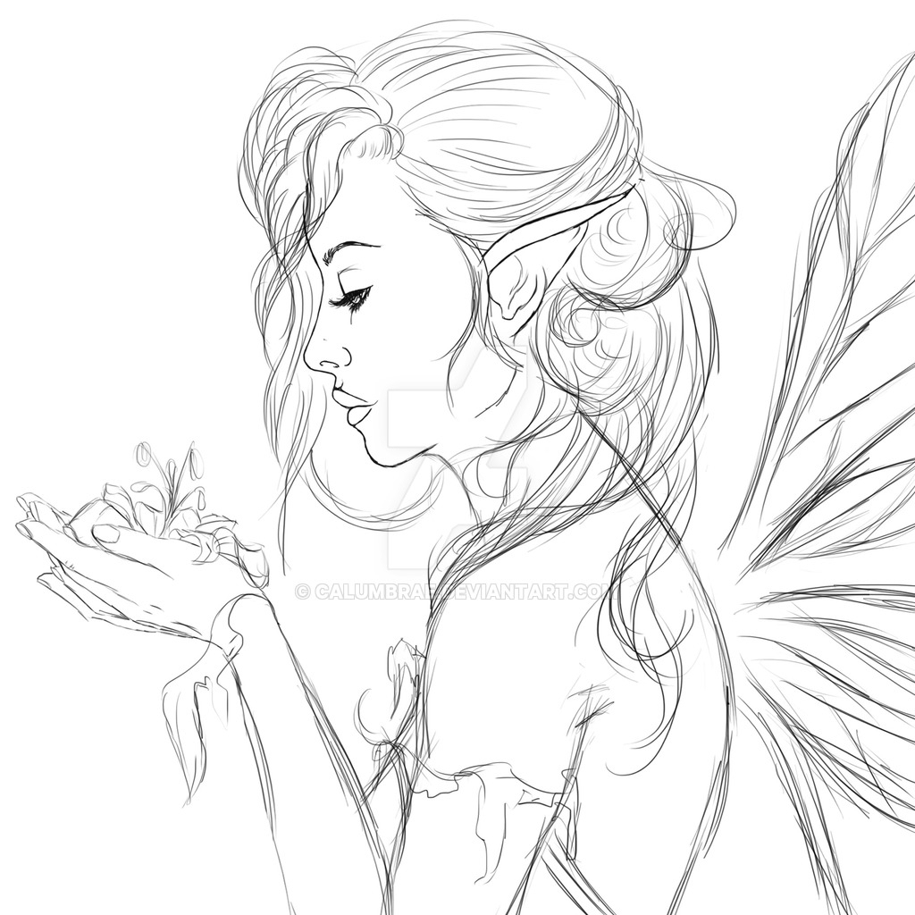 1024x1024 Impressive Drawings Of Nature Beauty - Nature Line Drawing