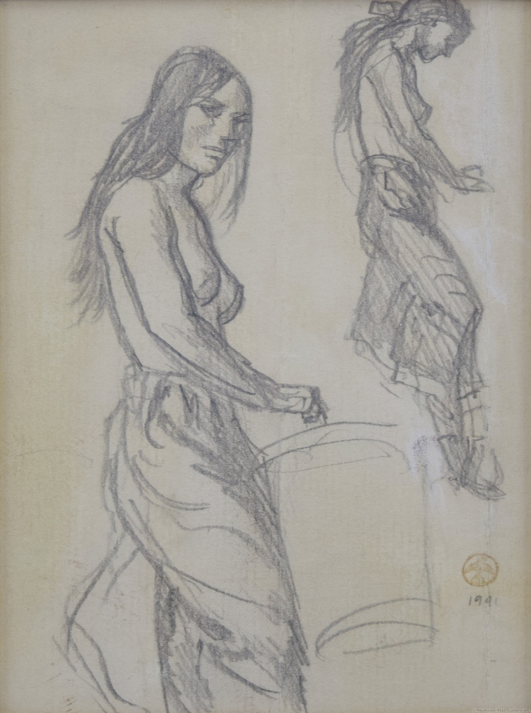 1800x2415 Maynard Dixon - Navajo Drawings