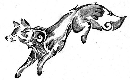 500x310 Sketches Of Navajo Code Talkers Fox Drawing Color Photo - Navajo Drawings