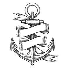 Navy Anchor Drawing at PaintingValley.com | Explore collection of Navy ...
