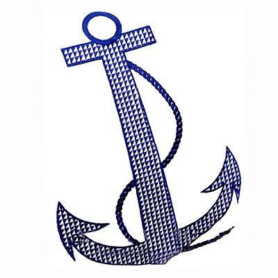 400x400 modern white navy anchor embroidery decorative pillow case cushion - Navy Anchor Drawing