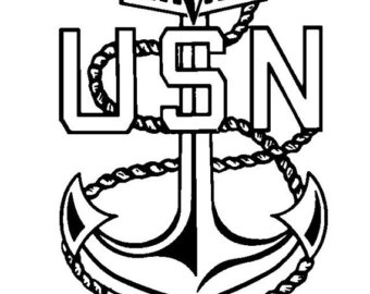 340x270 navy chief decal etsy - Navy Anchor Drawing