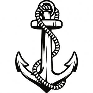 Navy Anchor Drawing at PaintingValley.com | Explore collection of Navy ...