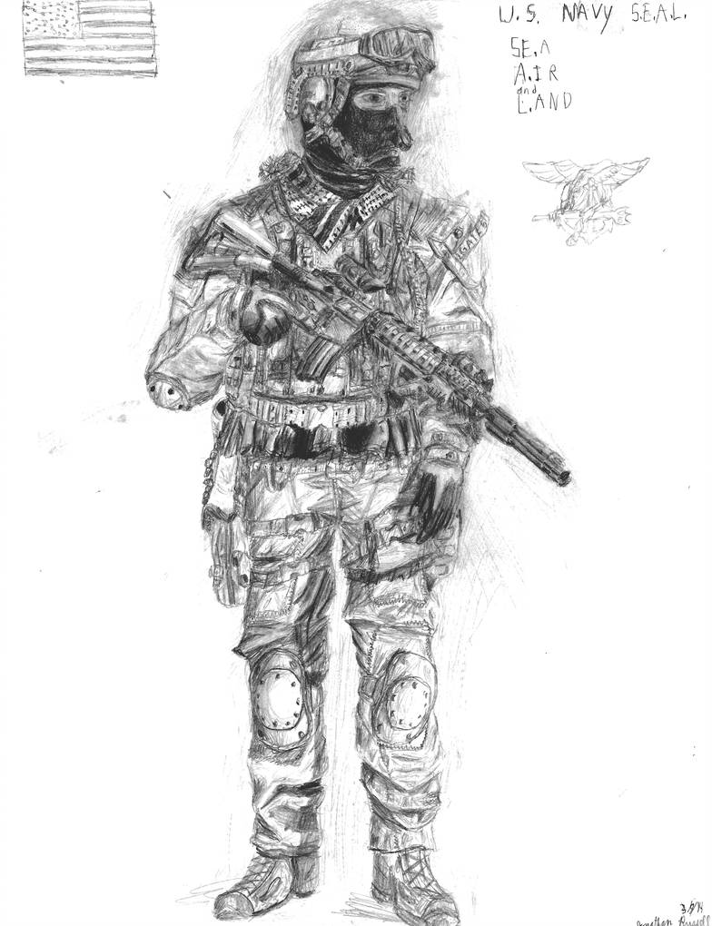 Navy Seal Drawing at Explore collection of Navy