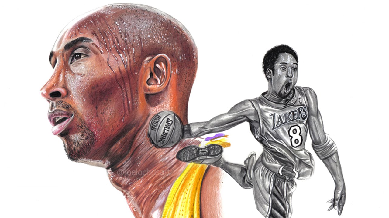 1280x720 drawing kobe bryant the black mamba - Nba Drawing