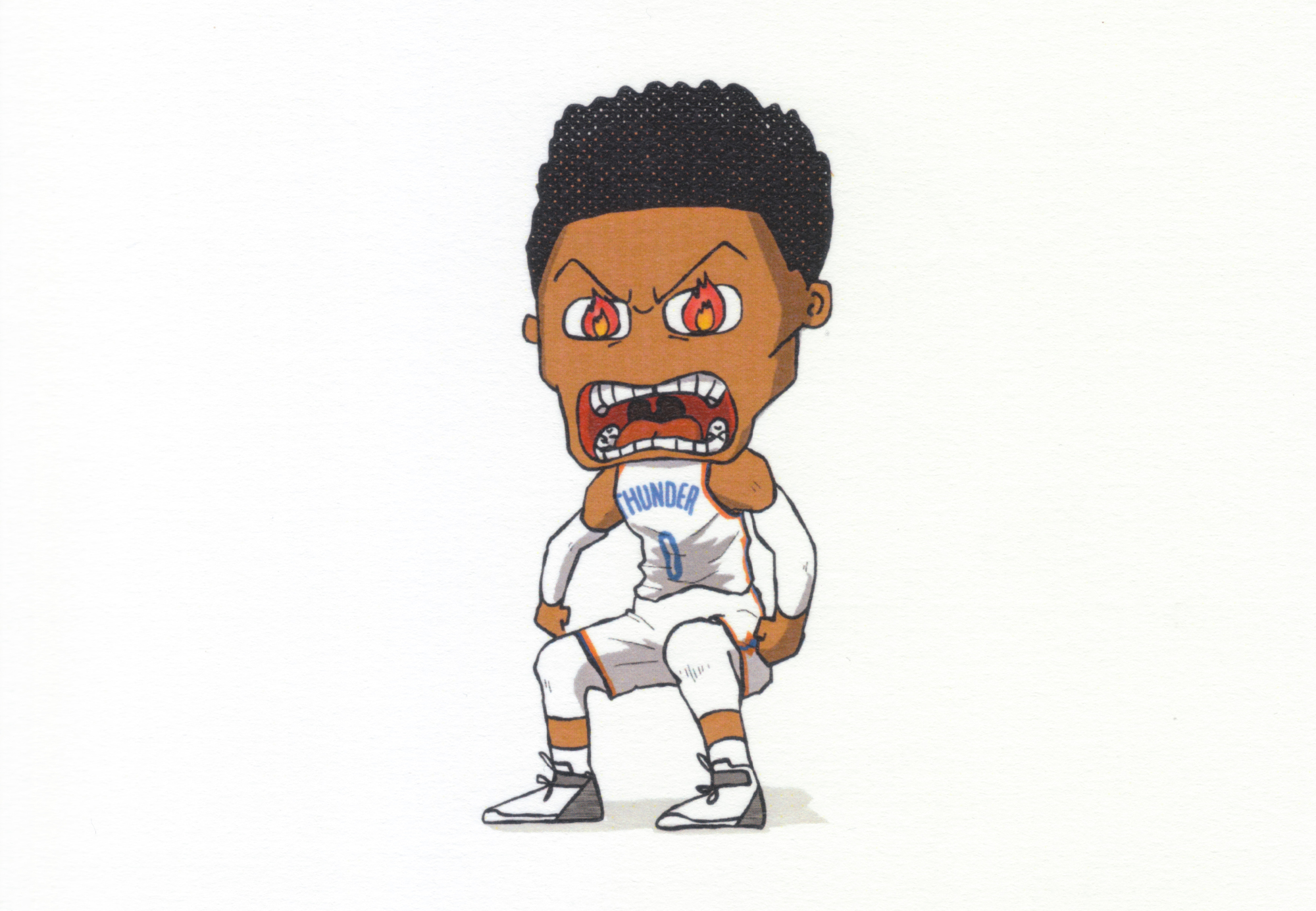 2000x1384 saitama housewife catches nba's eye with cute illustrations - Nba Drawing