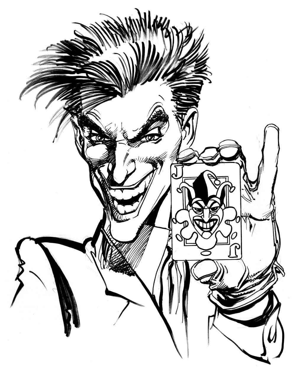 1000x1256 Joker - Neal Adams Drawing