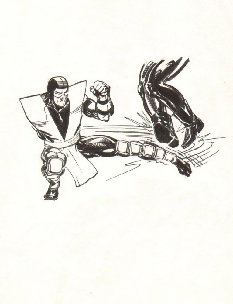 767x1000 Mortal Kombat Drawing - Neal Adams Drawing