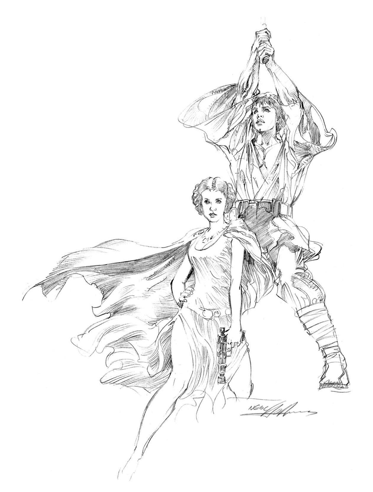 1259x1660 neal adams photo star wars star wars drawings, star wars art - Neal Adams Drawing