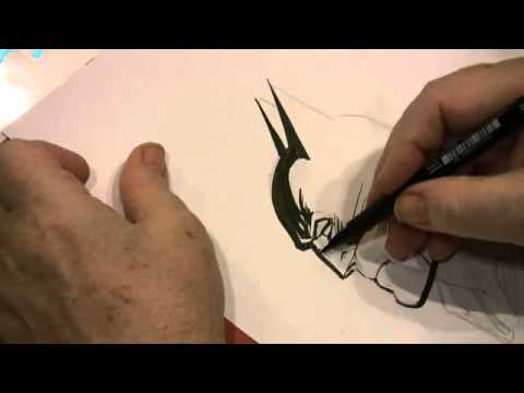 480x360 neal adams drawing batman inside a copy of the art of neal adams - Neal Adams Drawing