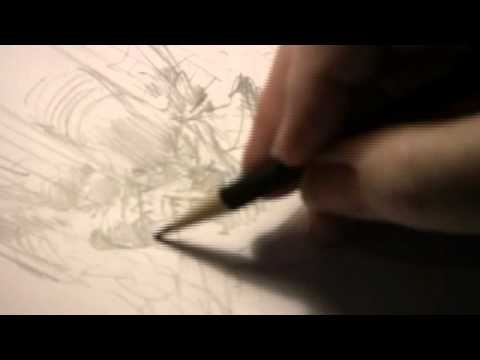 480x360 Neal Adams Drawing A Batman Pencil Sketch - Neal Adams Drawing