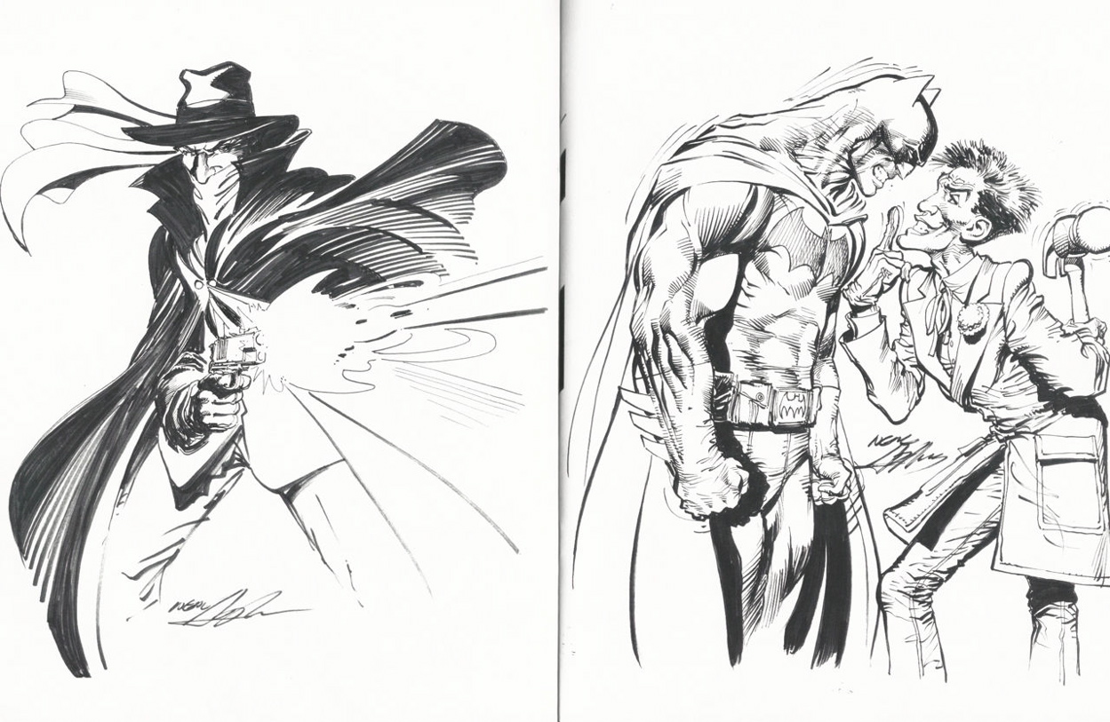 1249x813 signed neal adams sketch book - Neal Adams Drawing