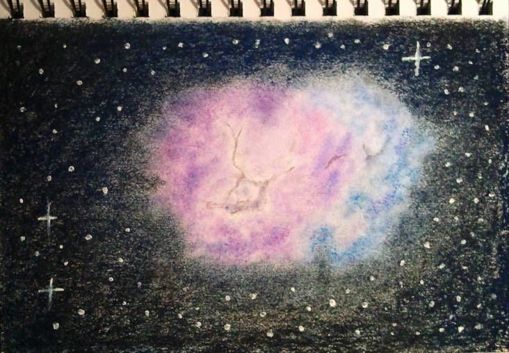732x508 nebula drawing steemit - Nebula Drawing