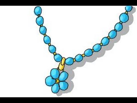 480x360 How To Draw A Necklace - Necklace Drawing