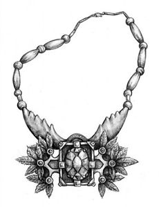 230x300 Dragonlance Illustration - Necklace Drawing