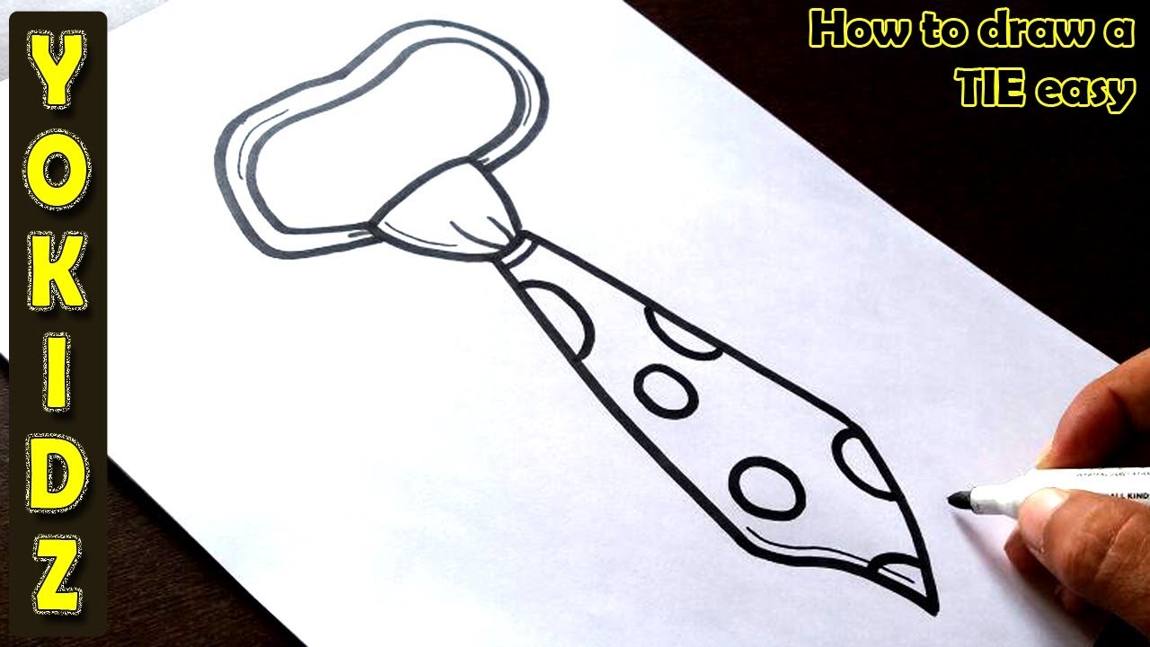 1280x720 How To Draw A Tie Easy - Necktie Drawing