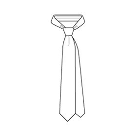 285x285 Free Bow Tie Printables - Necktie Drawing