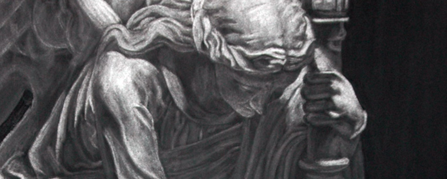 870x350 Subtractive Charcoal Drawing - Need Drawing