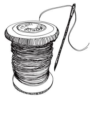 320x453 embracing technology drawing with my new graphics tablet logo - Needle And Thread Drawing