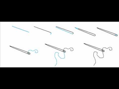 480x360 How To Draw A Needle With Thread Easy Simple Step - Needle And Thread Drawing