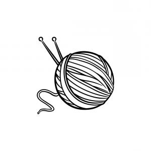 300x300 thread with spokes hand drawn sketch icon vector soidergi - Needle And Thread Drawing