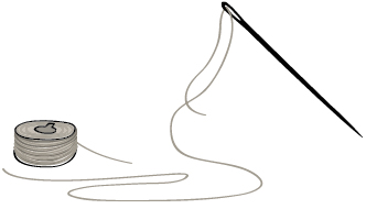 332x190 build your bookmark - Needle And Thread Drawing