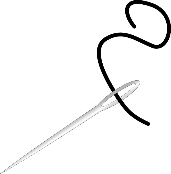 588x596 needle and string clip art free vector in open office drawing - Needle Drawing