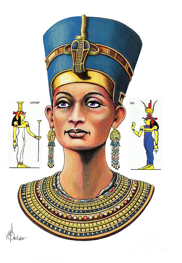 623x900 nefertiti drawing - Nefertiti Drawing