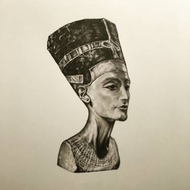 375x375 nefertiti pharaoh queen drawing - Nefertiti Drawing