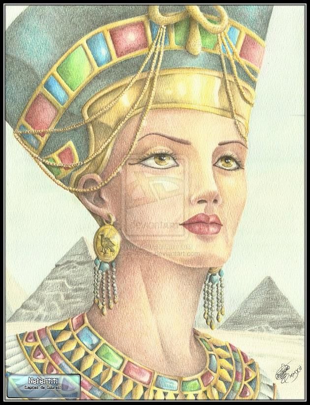 630x824  - Nefertiti Drawing