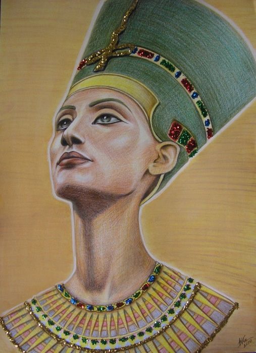 507x700 nefertiti drawing starsportraits - Nefertiti Drawing