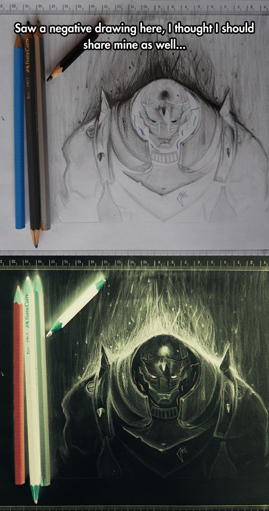 540x1026 Negative Drawings Are Amazing - Negative Drawing