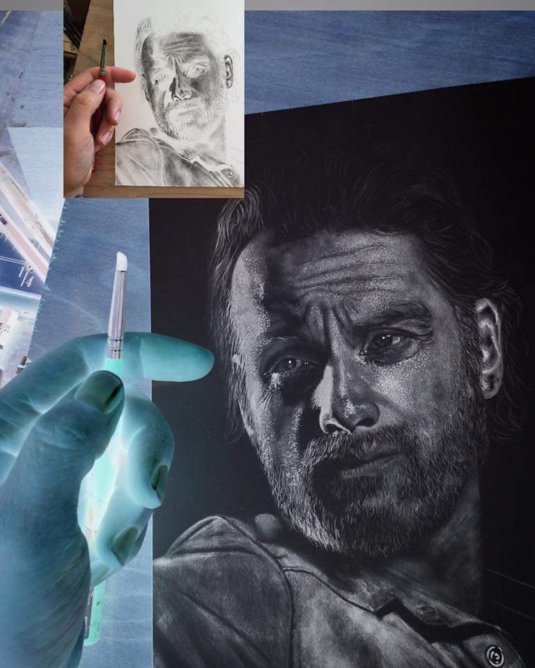 768x960 Source Of Negative Drawing For The Walking Dead - Negative Drawing