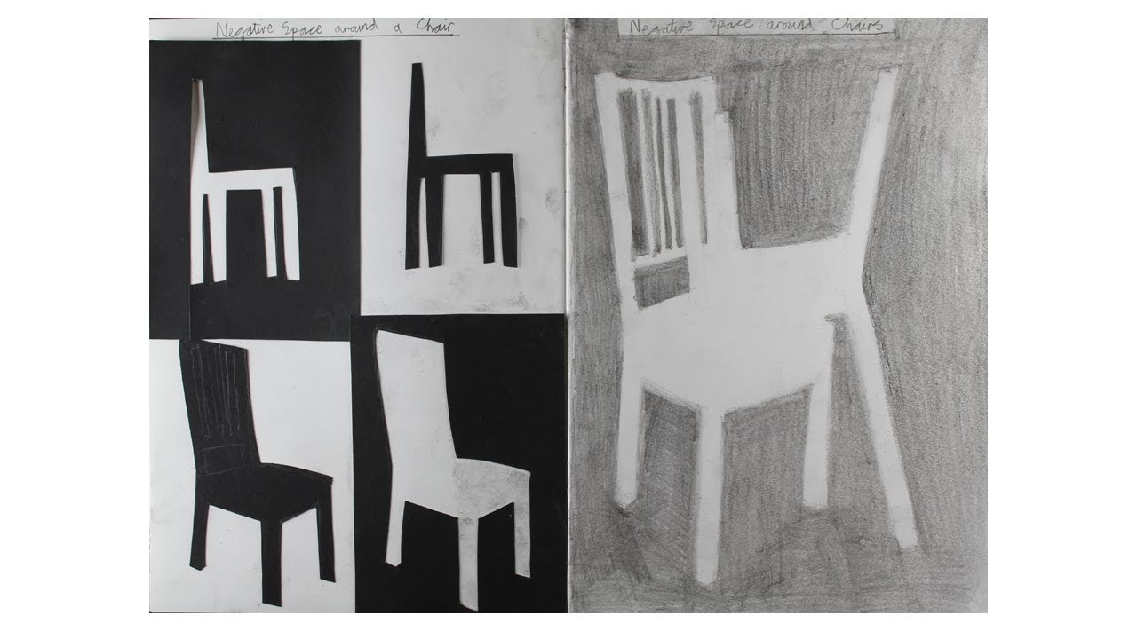 1280x720 negative space around a chair drawing - Negative Space Chair Drawing