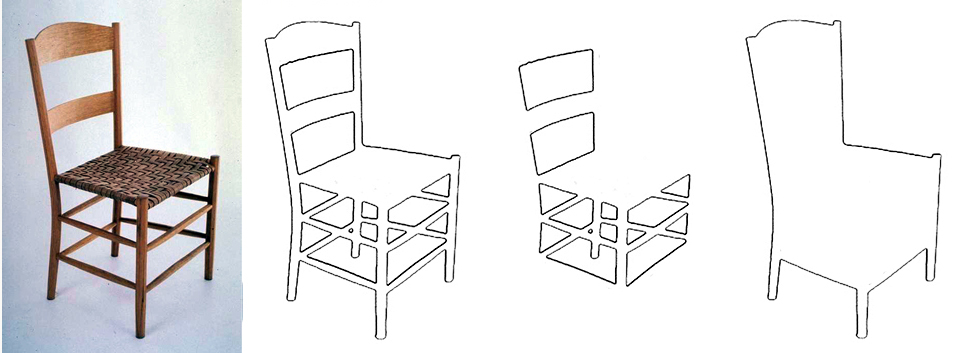 Negative Space Chair Drawing At Explore Collection Of Negative Space Chair 3757