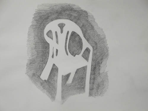 500x375 the punch of negative space artamaze - Negative Space Chair Drawing