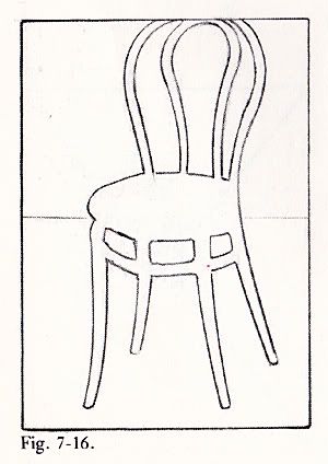 300x424 drawing of chair - Negative Space Chair Drawing